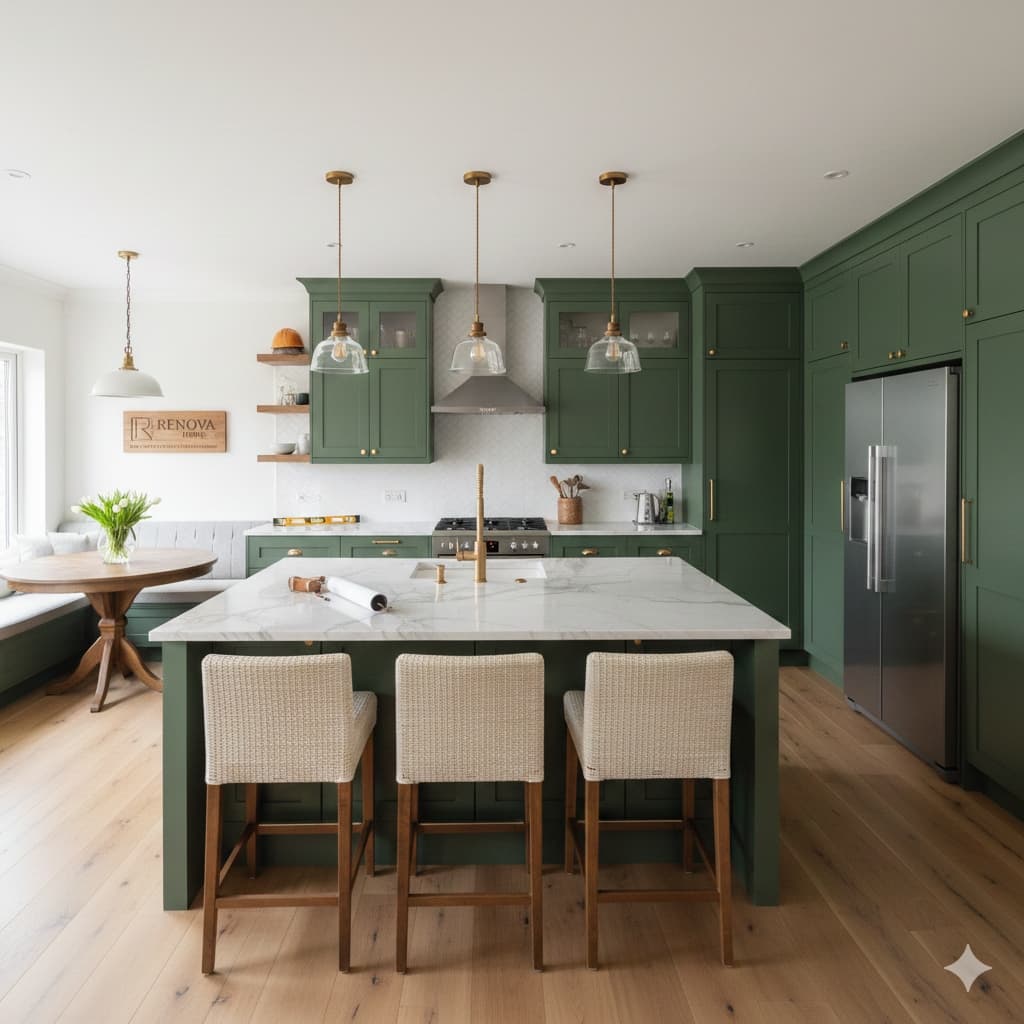 Cocina de Diseño Forest Green